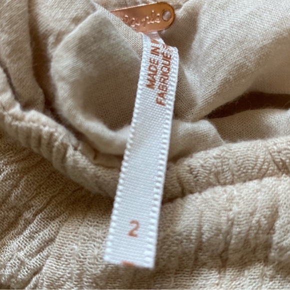 Free People Embroidered set crop top and pants - Picture 3 of 4